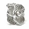Silver Rhinestone Rose Brooch Pin For Weddings Bridal Crafts 2 Inch